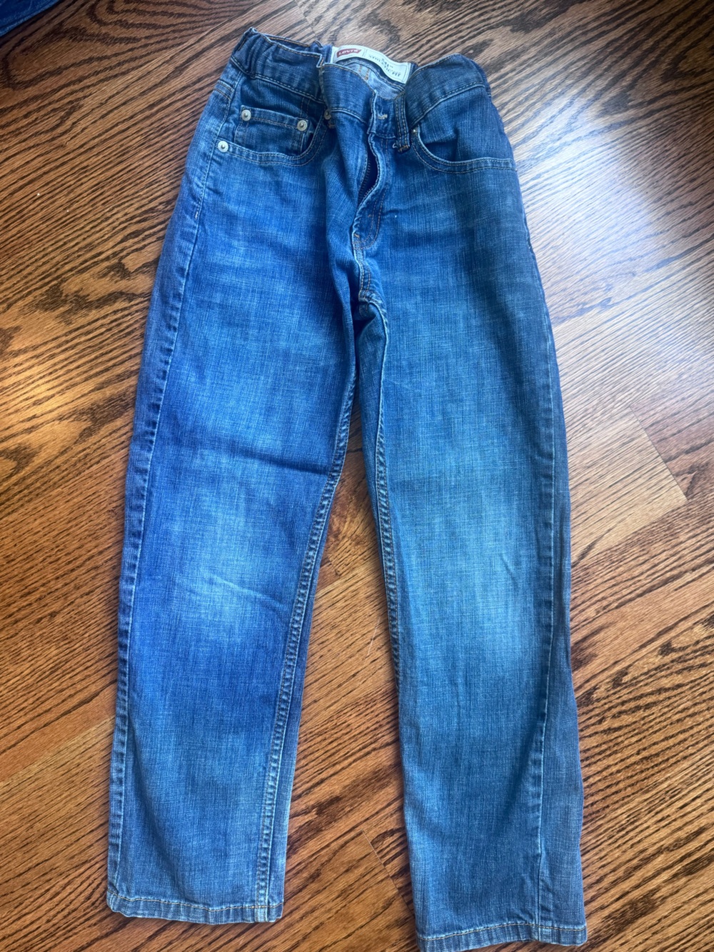 Levi's Straight Boys Jeans in Medium Blue Size 10 Regular EUC